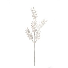 14 Inch White Plastic Ruscus Spray With 11 Sprigs (Lot of 12 Sprays) SALE ITEM